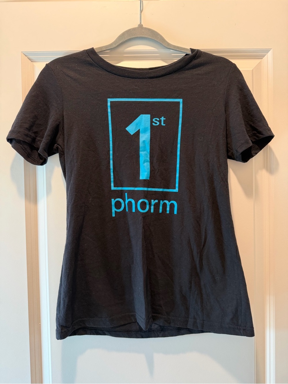 1st Phorm Women's Black Short-Sleeve Tee with Teal Logo